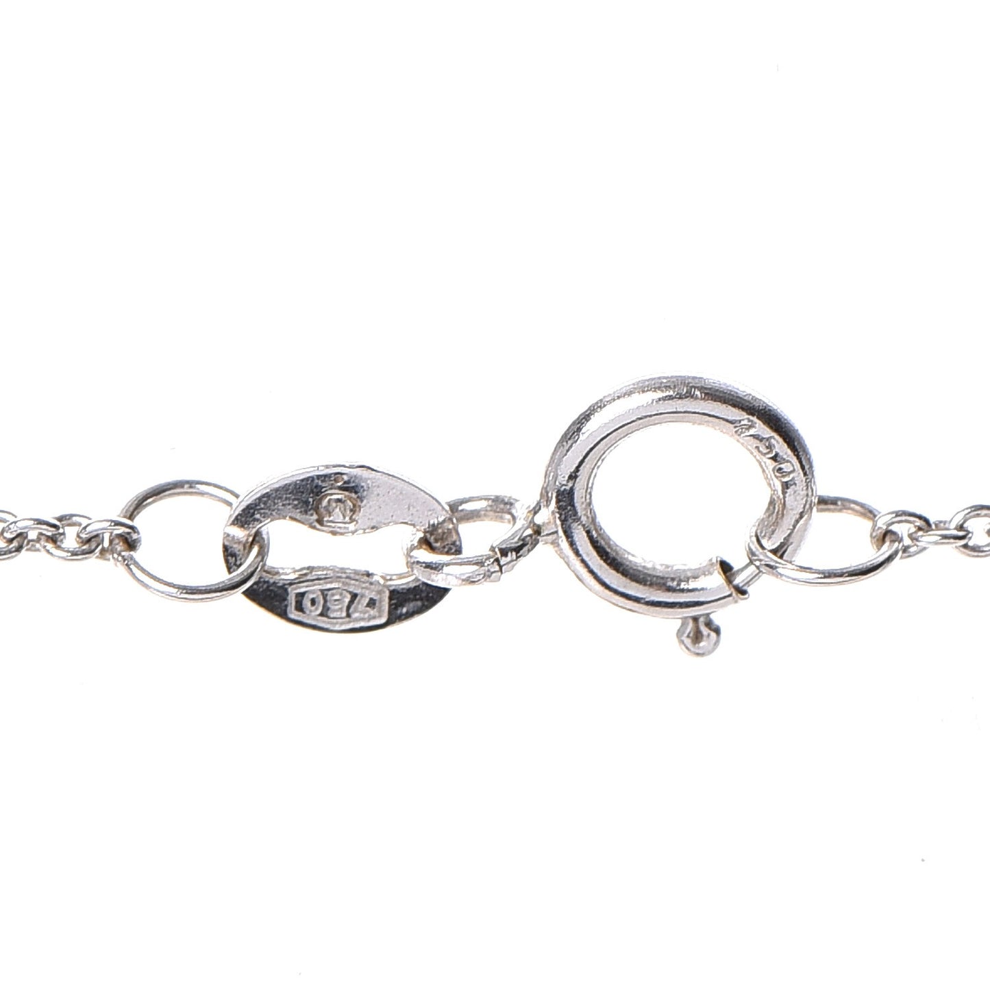 18K White Gold Diamond Akoya Pearl 8mm Pendant Necklace