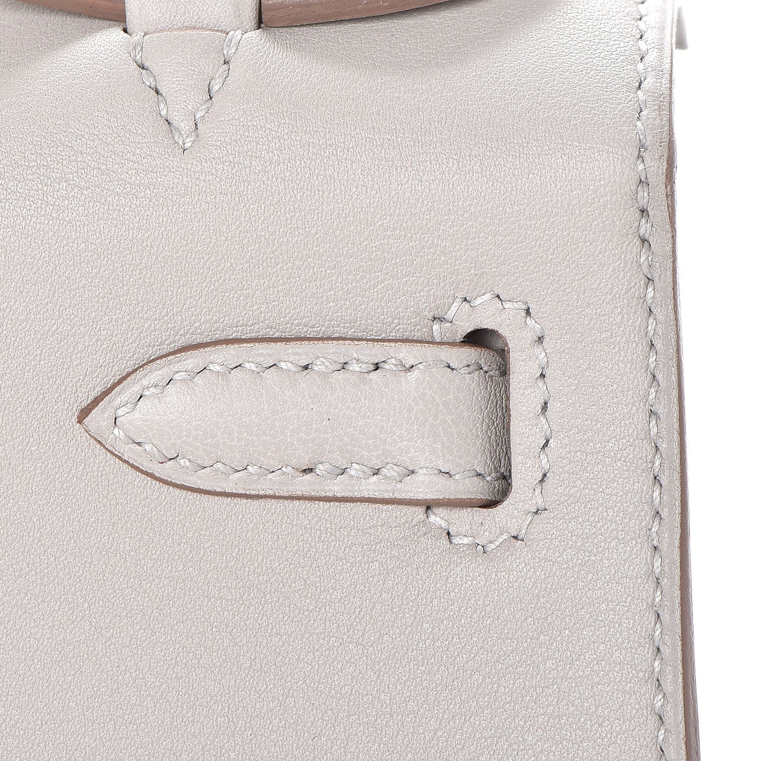 Hermes Swift Kelly Pochette Clutch Gris Perle 19 of 26