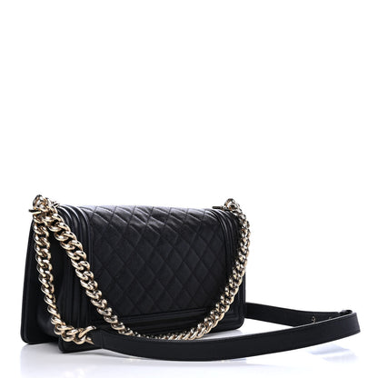 Chanel Caviar Quilted Medium Boy Flap Black 2 of 4