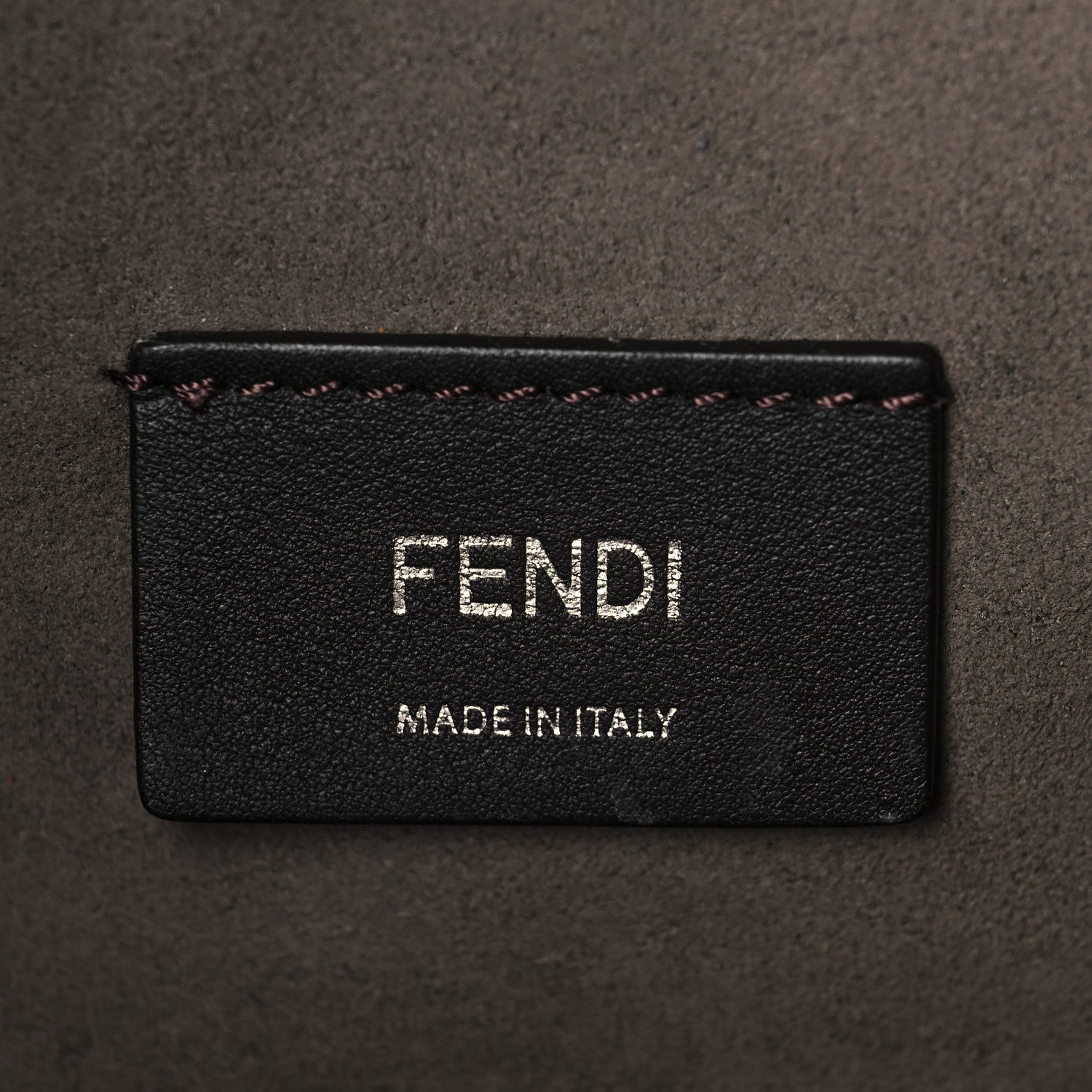 Fendi Vitello Century Wicker Bi-Color FF 1974 Embossed Large Runaway Shopper Tote Maya Black 5 of 6
