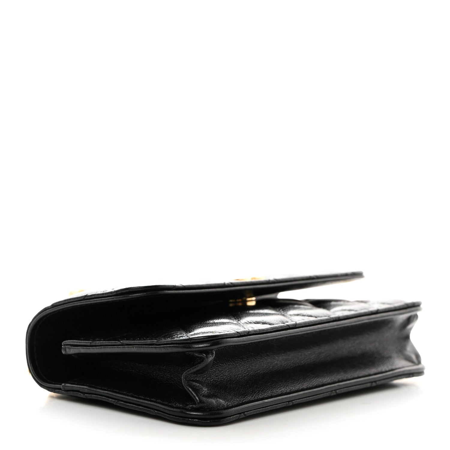 Chanel Lambskin Quilted Dynasty Flap Phone Holder With Chain Black 2 of 13