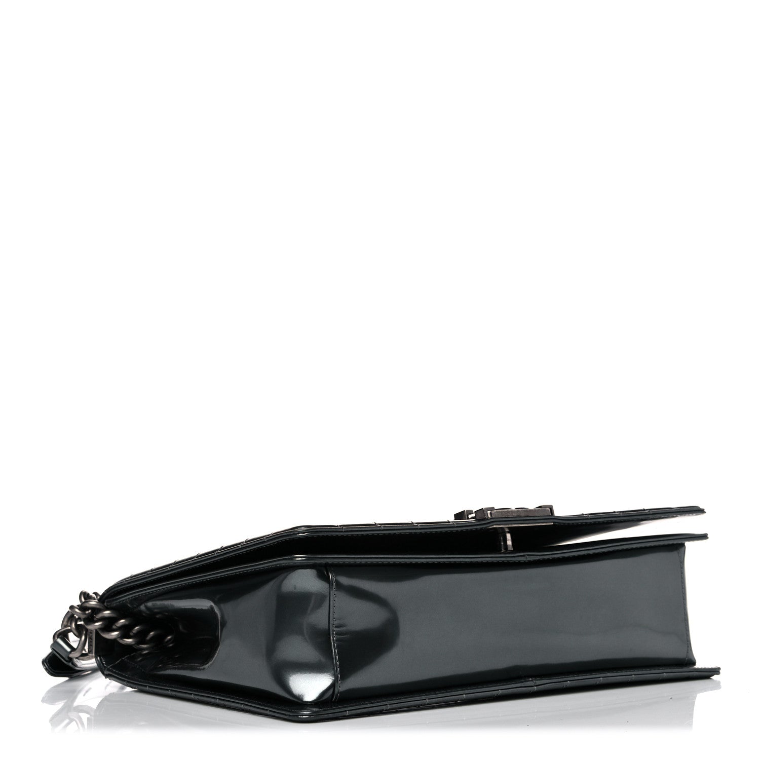 Chanel Glazed Calfskin Large Boy Flap Grey 3 of 13