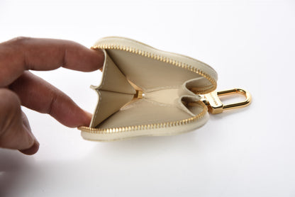 Louis Vuitton Vernis Heart Coin Purse Blanc Corail 5 of 11