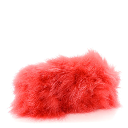 Fendi Fox Fur Shiny Nappa Small Fendi First Papavero 4 of 11
