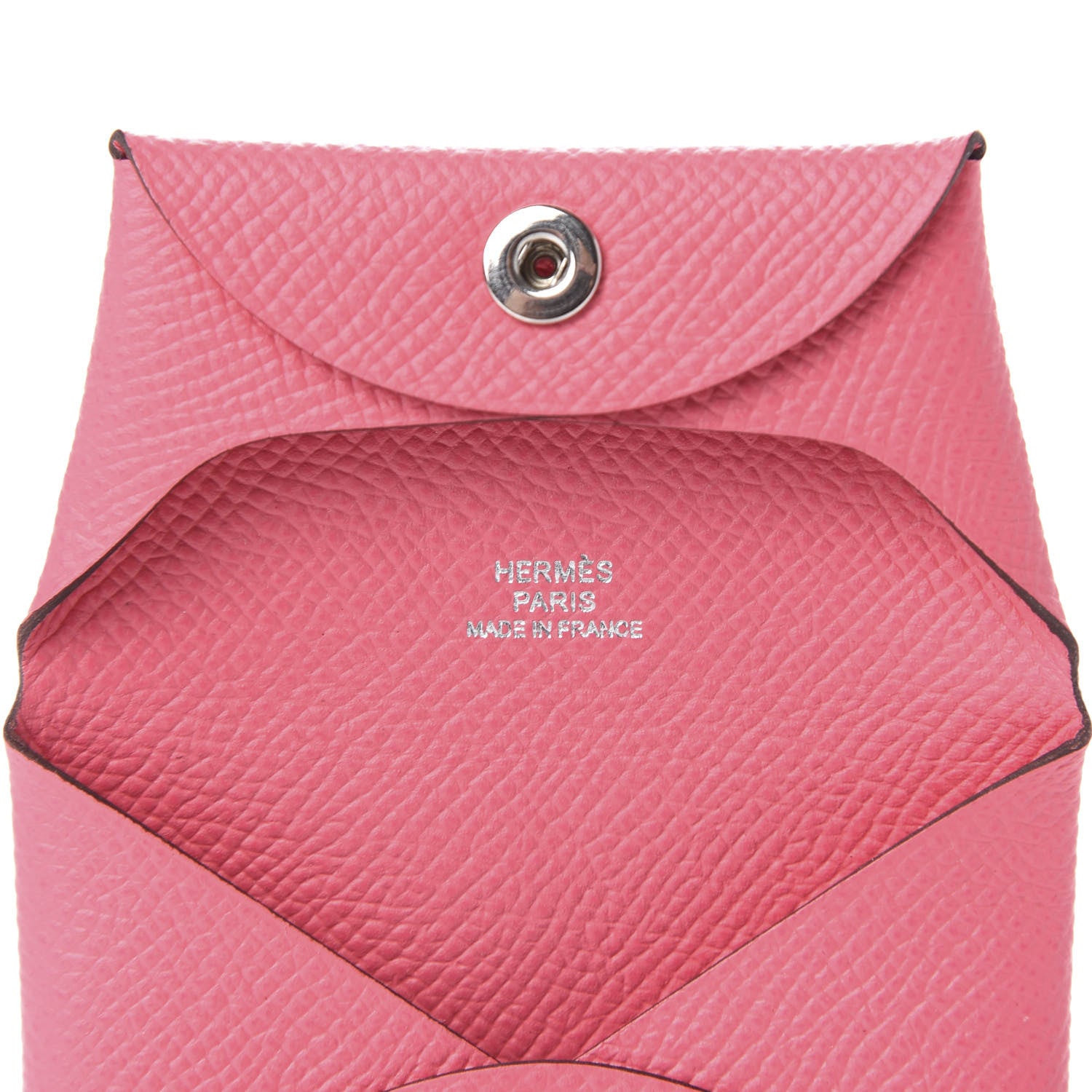 Hermes Epsom Bastia Coin Purse Rose Azalee 6 of 6