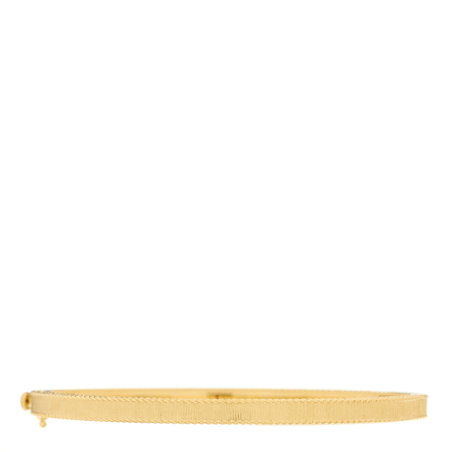 18K Yellow Gold Diamond Hinge Bangle Bracelet