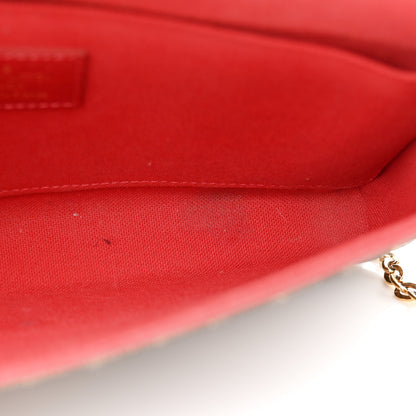 Louis Vuitton Damier Ebene Pochette Felicie Chain Wallet 10 of 16