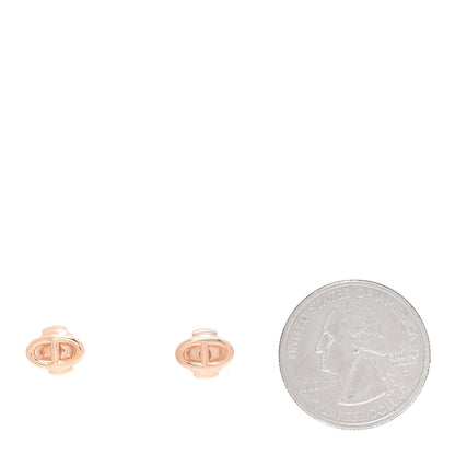 Hermes 18K Rose Gold TPM Farandole Stud Earrings 2 of 6