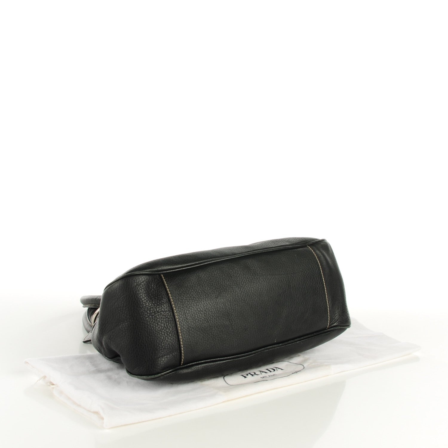 Prada Vitello Daino Box Shoulder Bag Nero Black 4 of 7