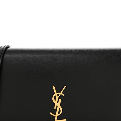Saint Laurent Grained Calfskin Monogram Phone Holder Crossbody Black 8 of 10