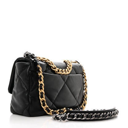 Chanel Lambskin Quilted Medium Chanel 19 Flap Black 3 of 10
