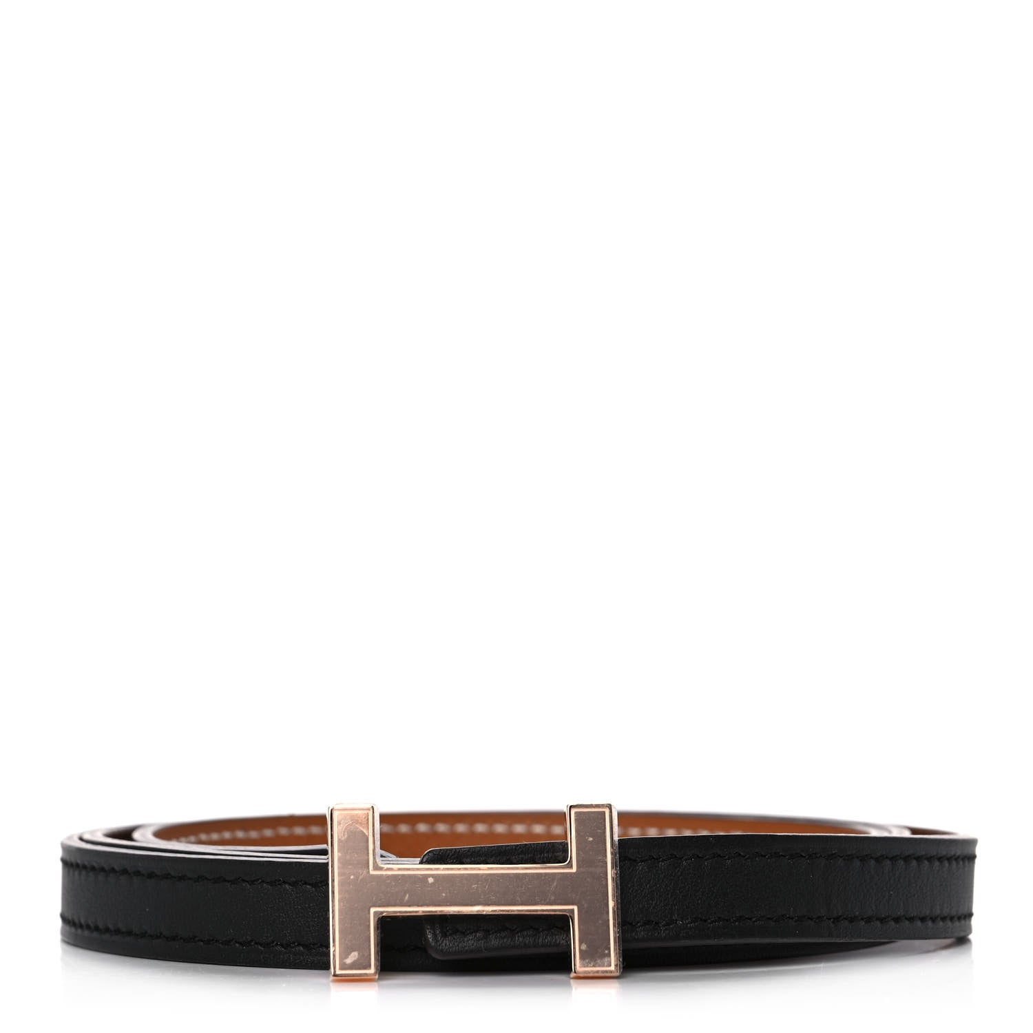 Hermes Swift Epsom 13mm Focus Belt 90 Black Gold 1 of 4
