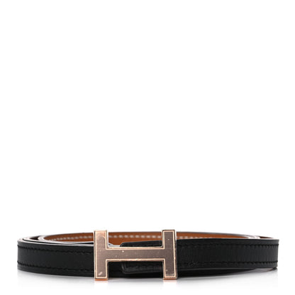 Hermes Swift Epsom 13mm Focus Belt 90 Black Gold 1 of 4