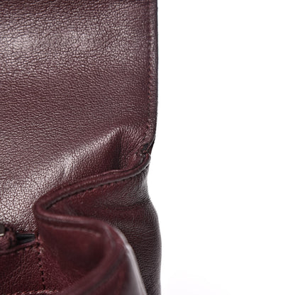 Saint Laurent Sheepskin Matelasse Chevron Monogram Large College Satchel Amaranto 13 of 21