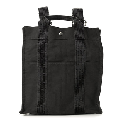 Hermes Canvas Herline Backpack Grey 1 of 9