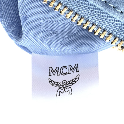 MCM Visetos Pencil Pouch Blue 6 of 8