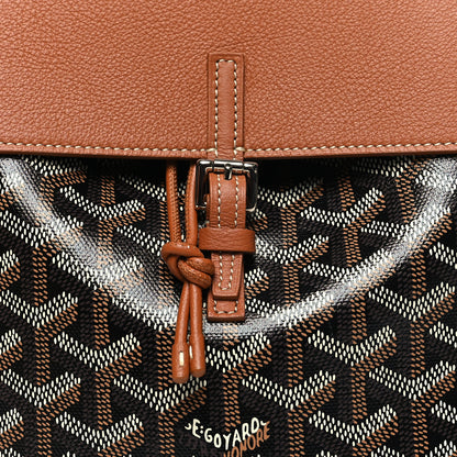 Goyard Goyardine Calfskin Mini Alpin Backpack Black Gold 7 of 9