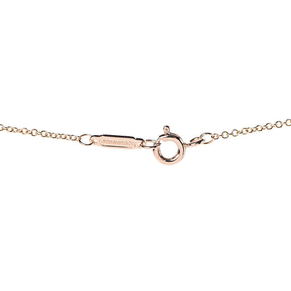 Tiffany 18K Rose Gold Mini Heart Lock Pendant Necklace 5 of 7