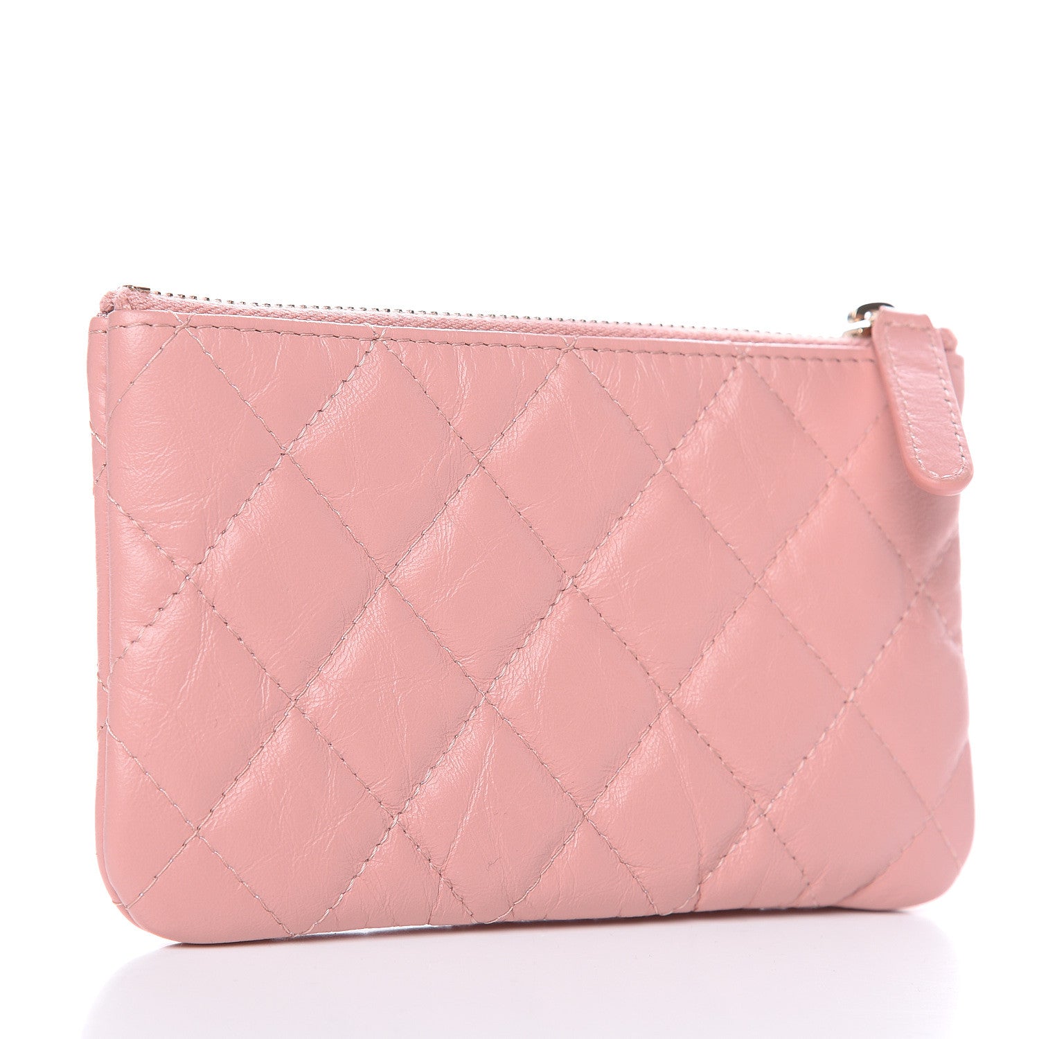 Chanel Aged Calfskin Quilted Small Reissue Cosmetic Case Light Pink 3 of 8