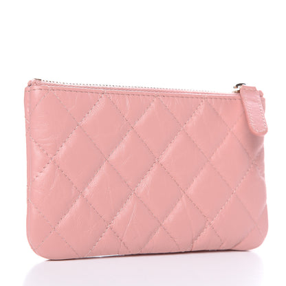 Chanel Aged Calfskin Quilted Small Reissue Cosmetic Case Light Pink 3 of 8