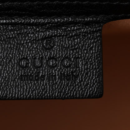Gucci GG Supreme Monogram Calfskin Small Padlock Messenger Shoulder Bag Beige Black Cuir 6 of 10