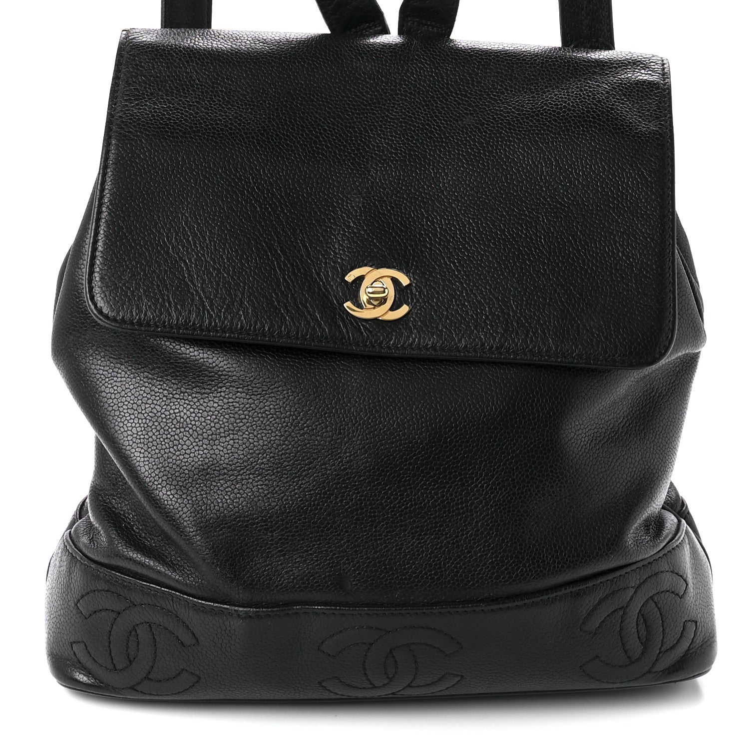 Chanel Caviar CC Backpack Black 8 of 9