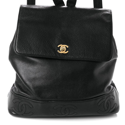 Chanel Caviar CC Backpack Black 8 of 9