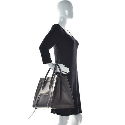 Celine Smooth Calfskin Medium Phantom Luggage Grey 2 of 26