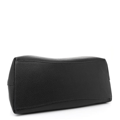 Prada Vitello Phenix Embossed Logo Hobo Black 4 of 10