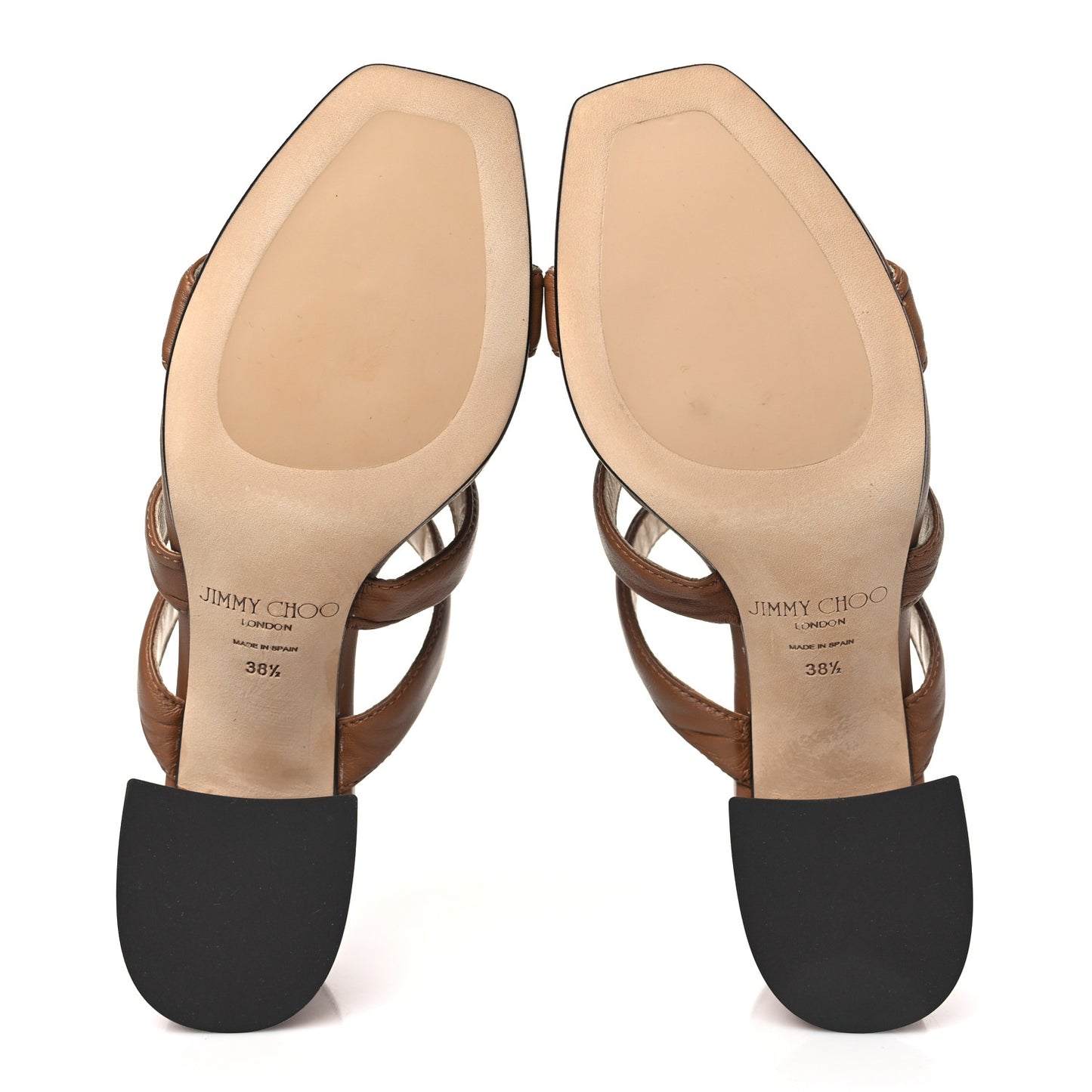 Nappa Auna 65 Mule Sandals 38.5 Brown