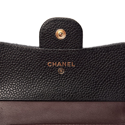 Chanel Caviar Quilted Compact Flap Wallet Black 6 of 10