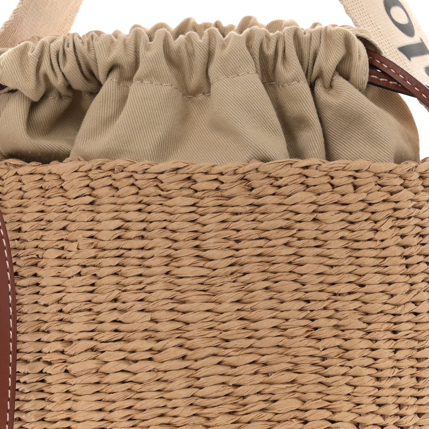 Chloe Natural Woven Fiber Small Woody Basket 9 of 11