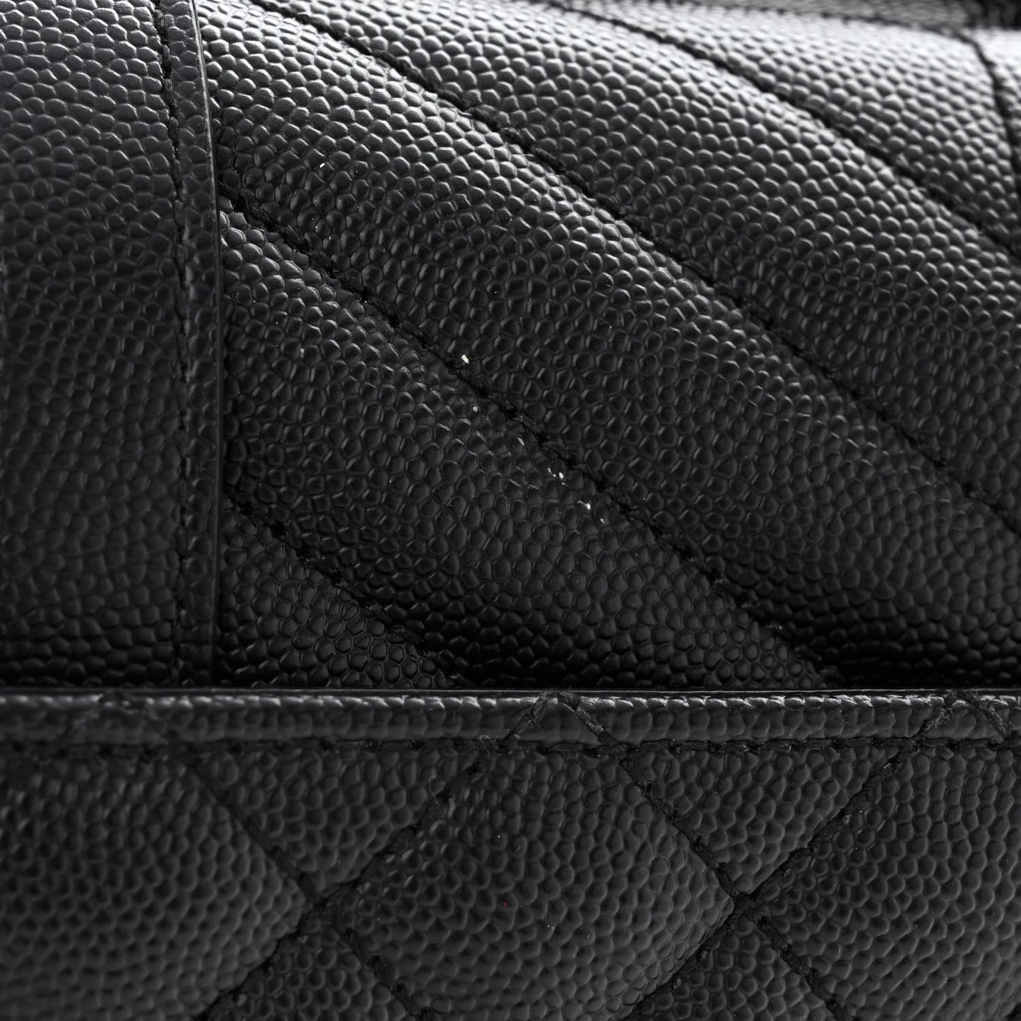 Grain De Poudre Textured Mixed Matelasse Triquilt Medium Monogram Satchel Black