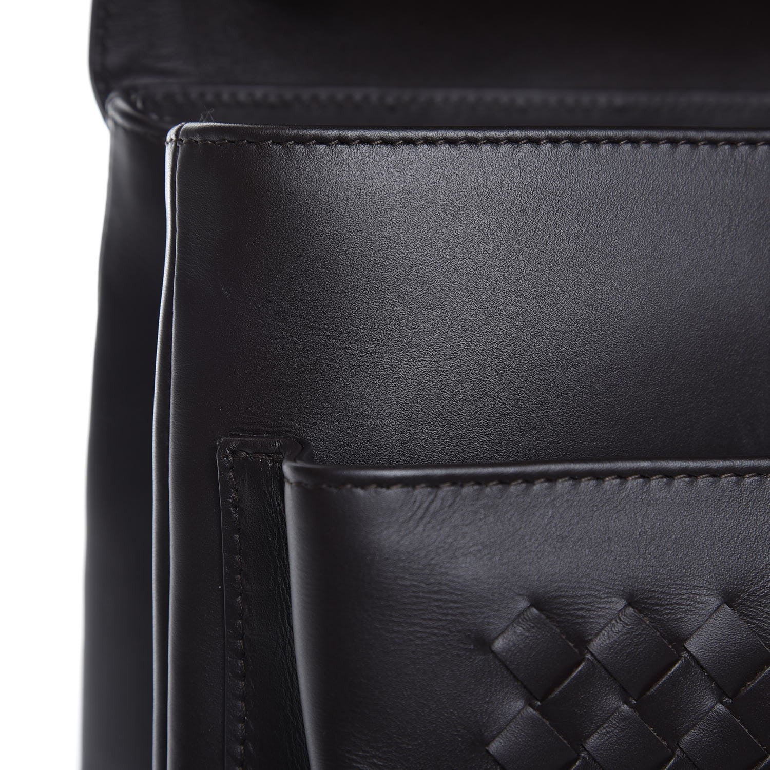 Bottega Veneta Calfskin Intrecciato Briefcase Ebano 18 of 19