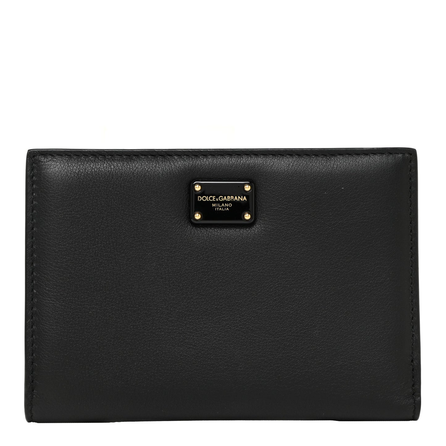 Calfskin Bi-Fold Wallet Black