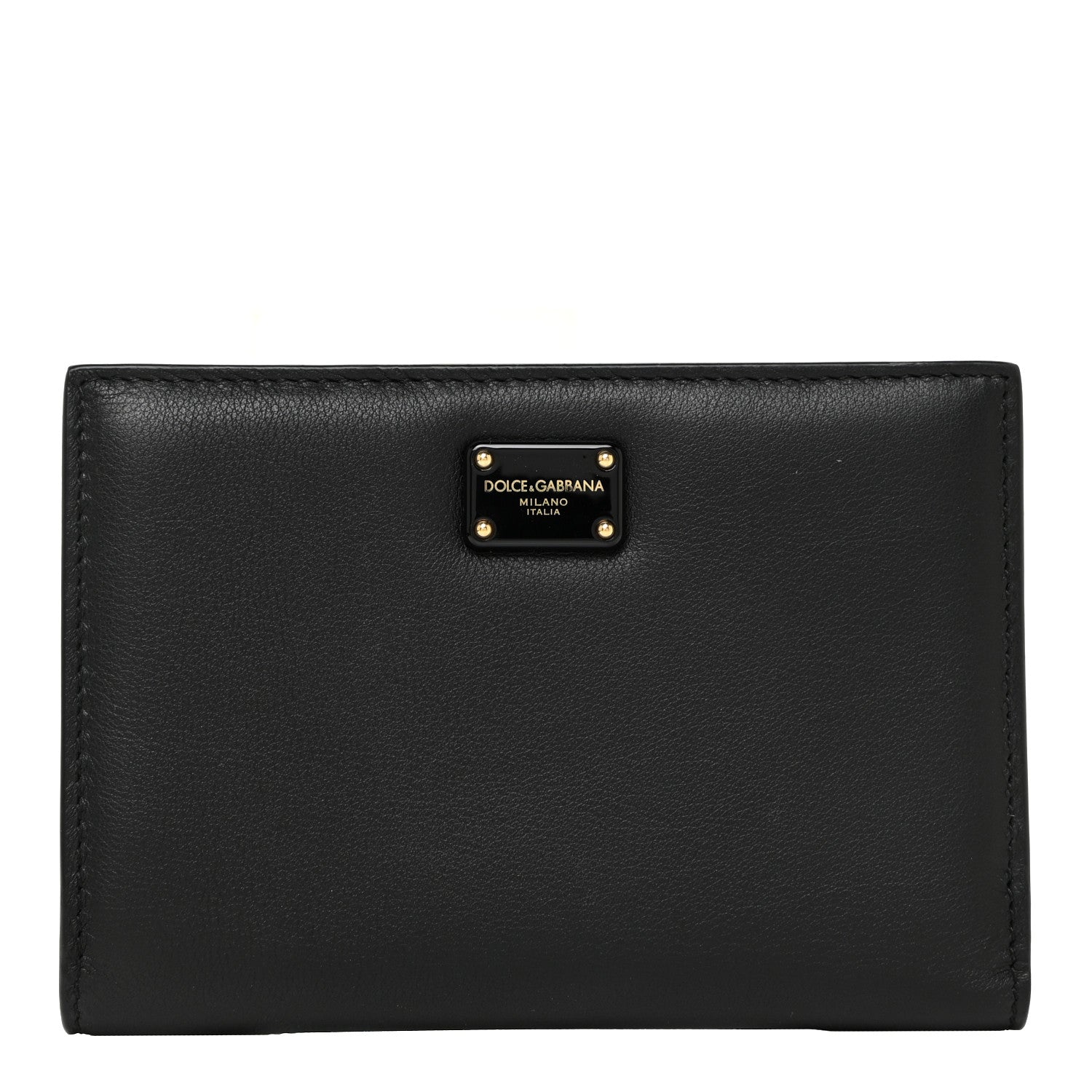 Dolce & Gabbana Calfskin Bi-Fold Wallet Black 1 of 11