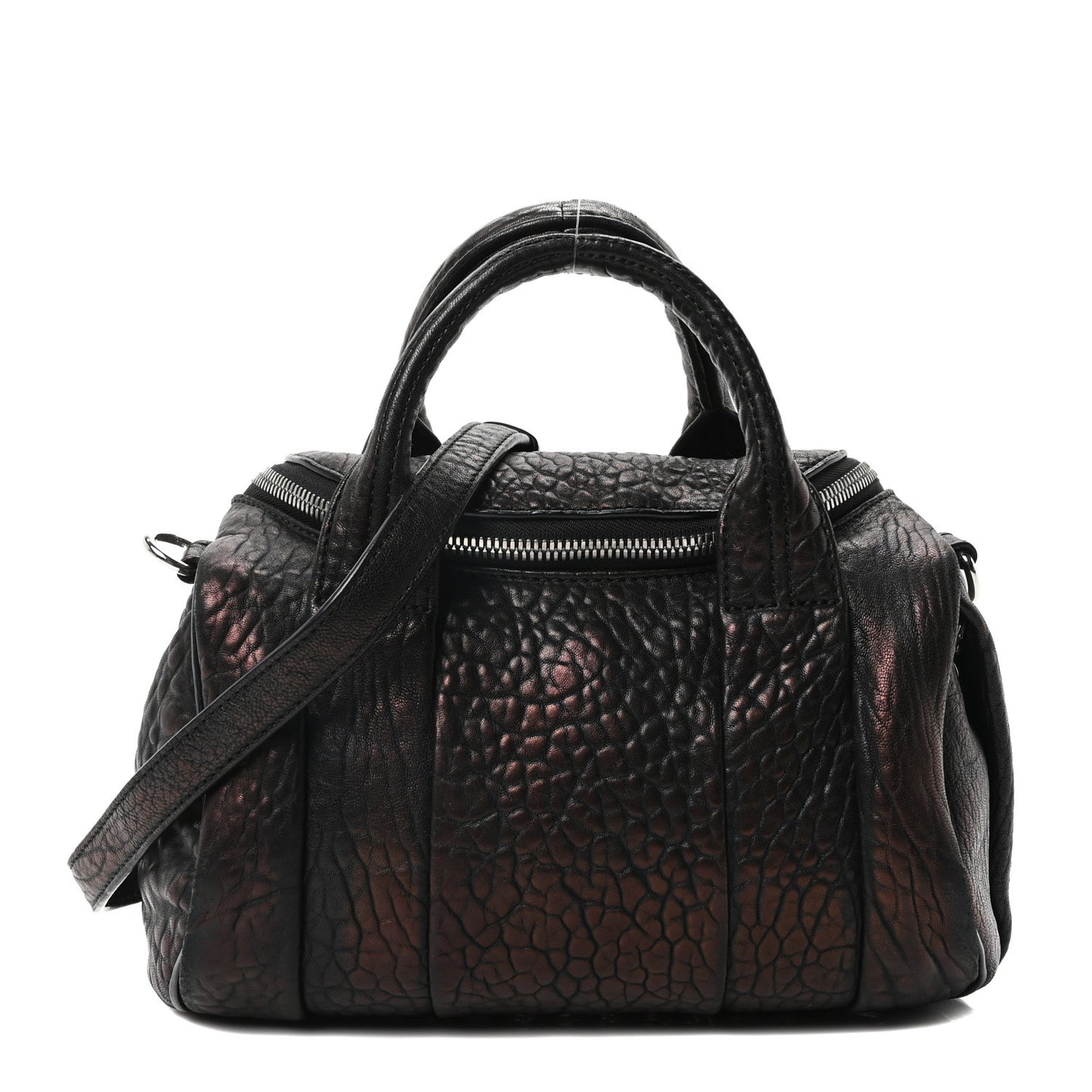 Pebbled Lambskin Rockie Bronze Rhodium Hardware