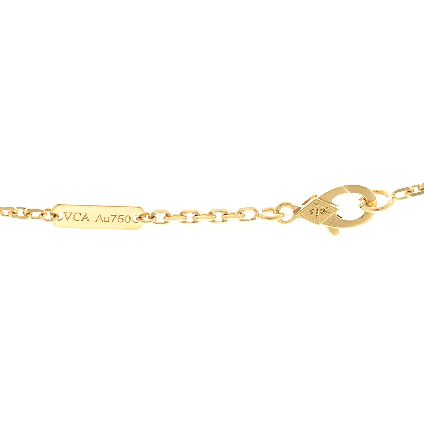 18K Yellow Gold Guilloche Magic Alhambra Long Necklace