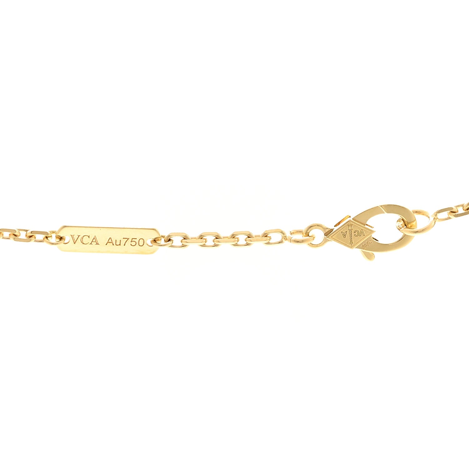 Van Cleef & Arpels 18K Yellow Gold Guilloche Magic Alhambra Long Necklace 4 of 6
