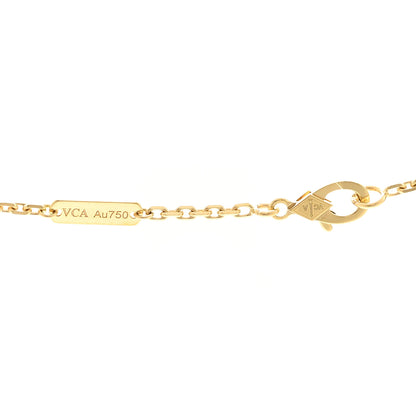 Van Cleef & Arpels 18K Yellow Gold Guilloche Magic Alhambra Long Necklace 4 of 6