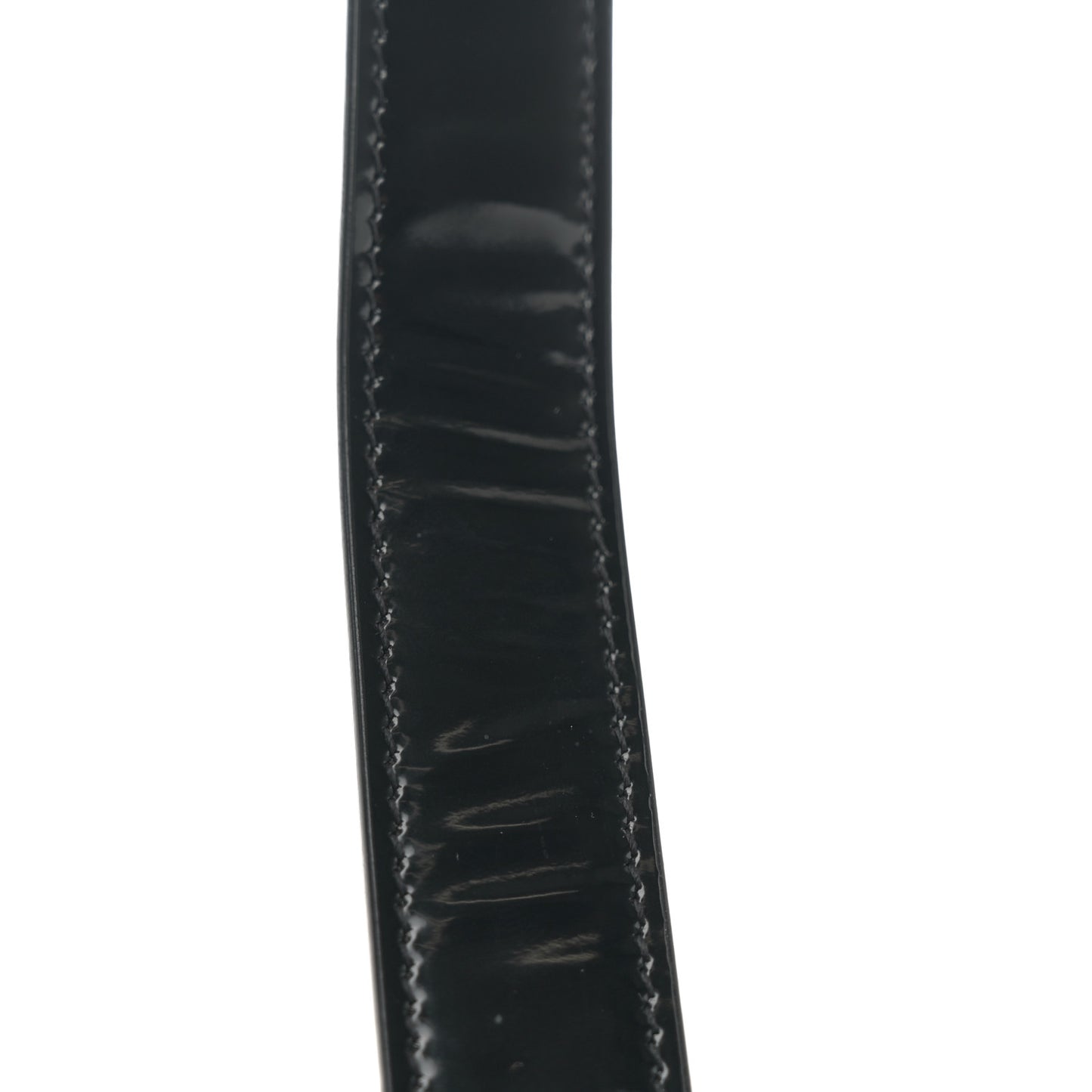Patent Calfskin Monogram Medium Solferino Satchel Black
