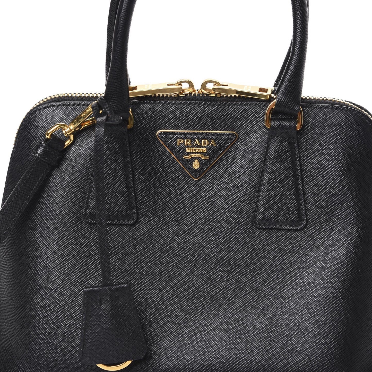 Saffiano Lux Small Promenade Tote Black