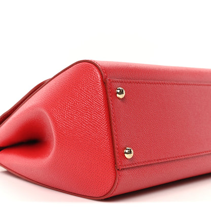 Dolce & Gabbana Dauphine Medium Miss Sicily Satchel Rosso 8 of 9