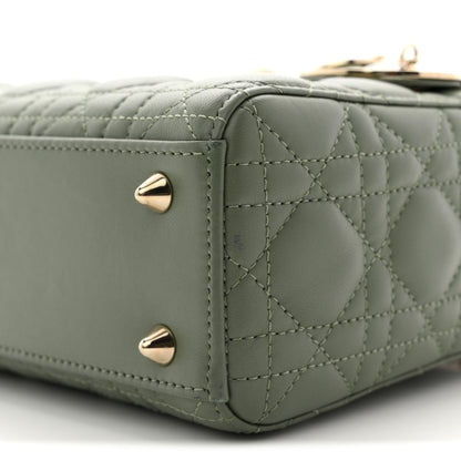 Christian Dior Lambskin Cannage Small My ABCDior Lady Dior Peyote Green 10 of 12