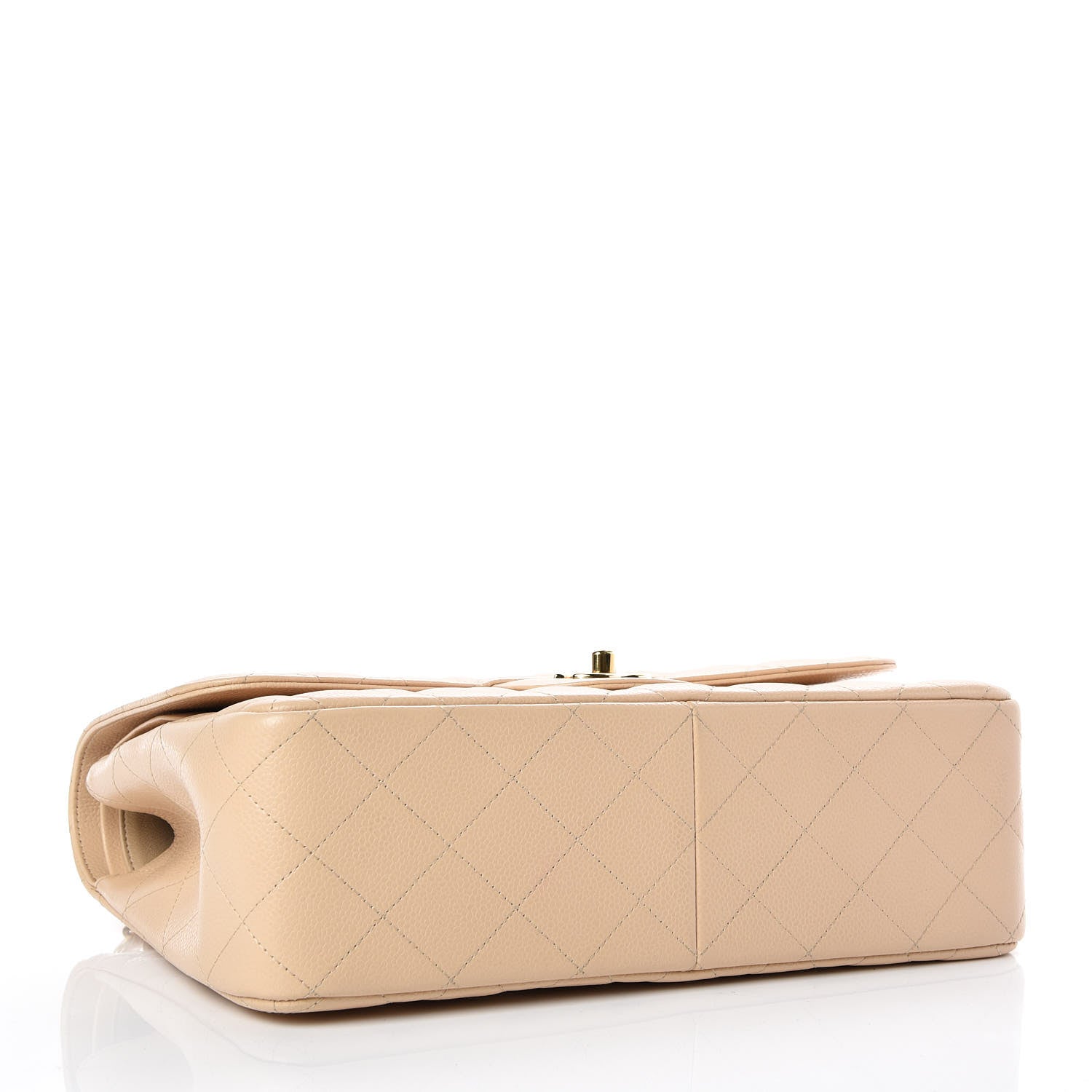 Chanel Caviar Quilted Jumbo Double Flap Beige Clair 4 of 10