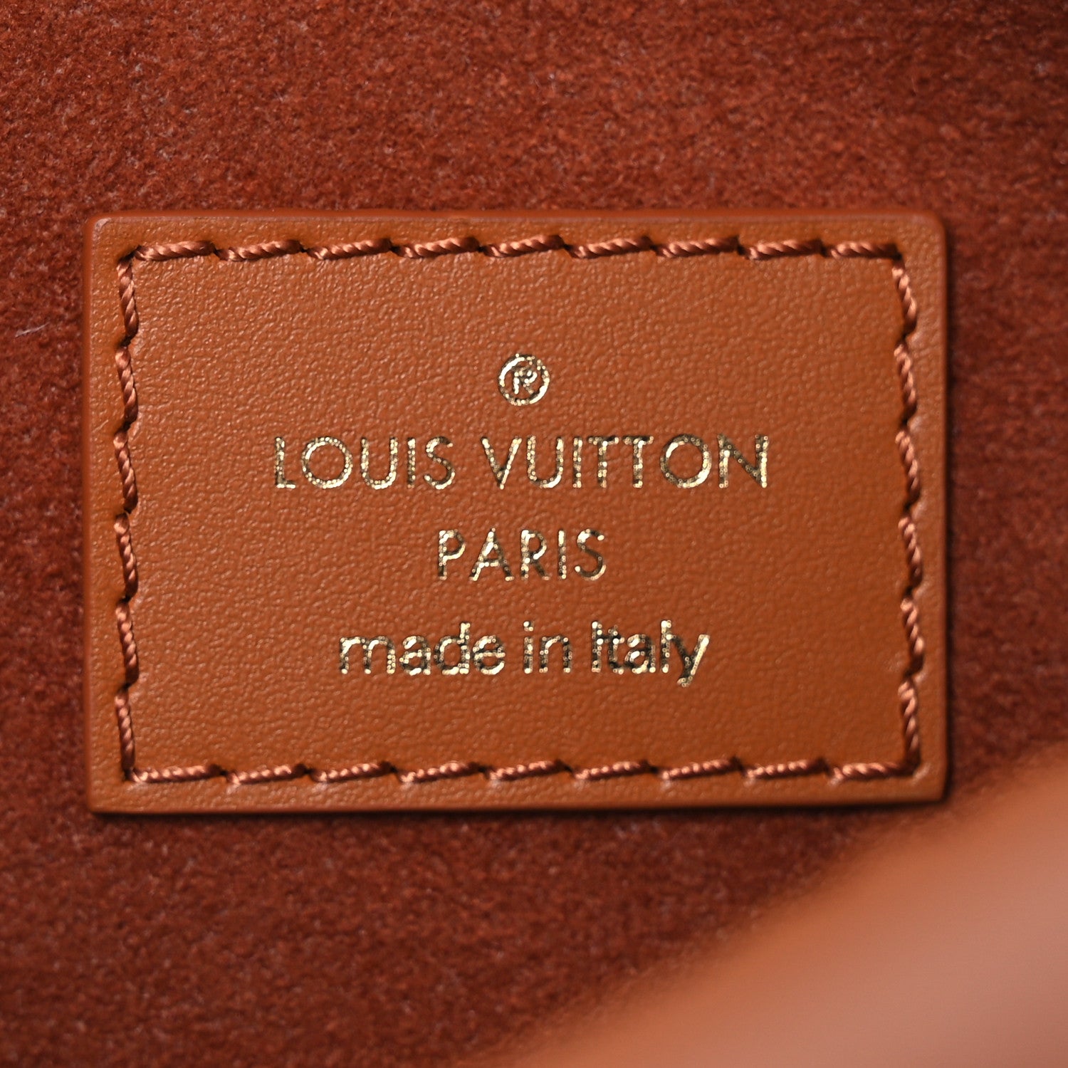 Louis Vuitton Calfskin Debossed Monogram Side Trunk Tan 6 of 11