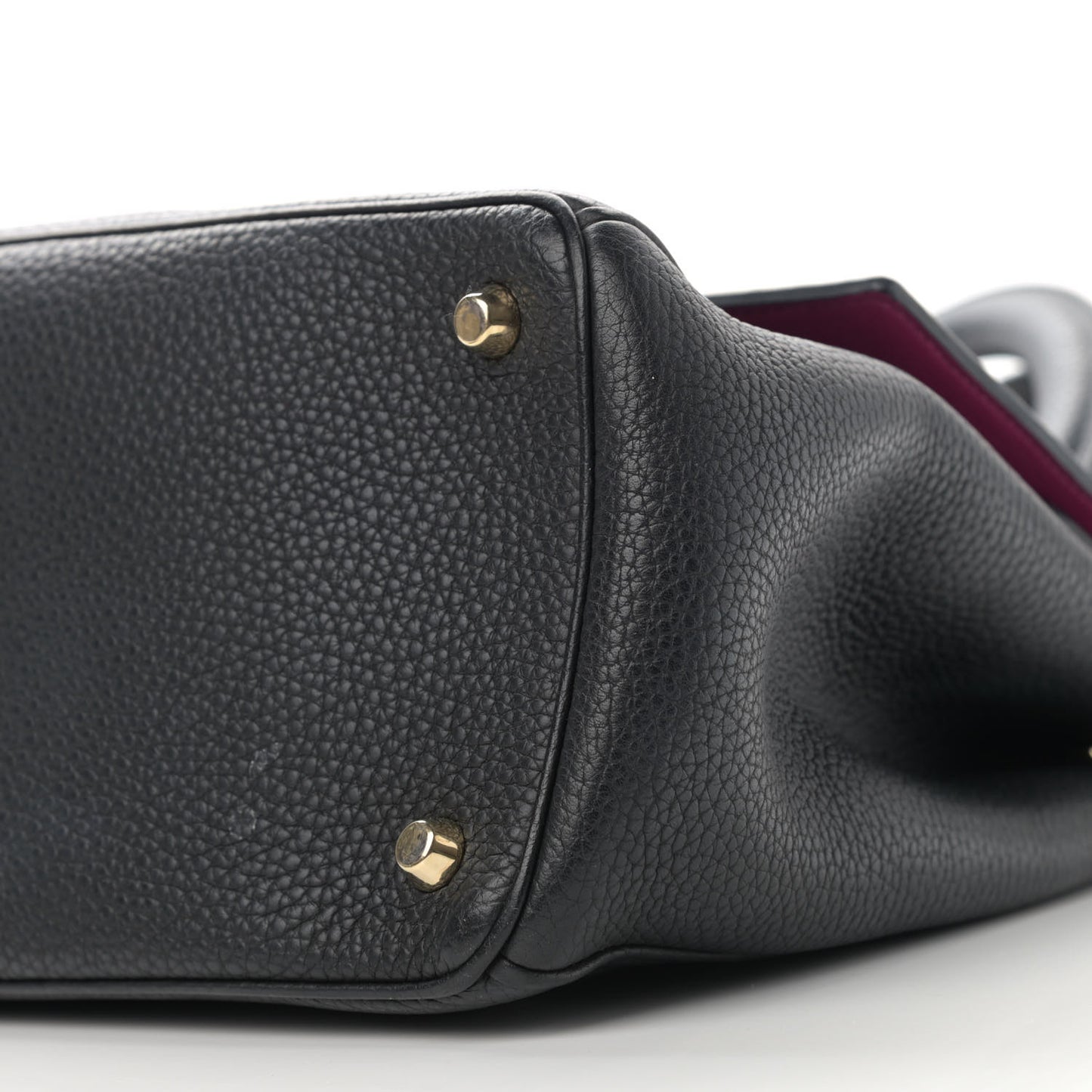 Bullcalf Medium Be Dior Flap Black Fraise