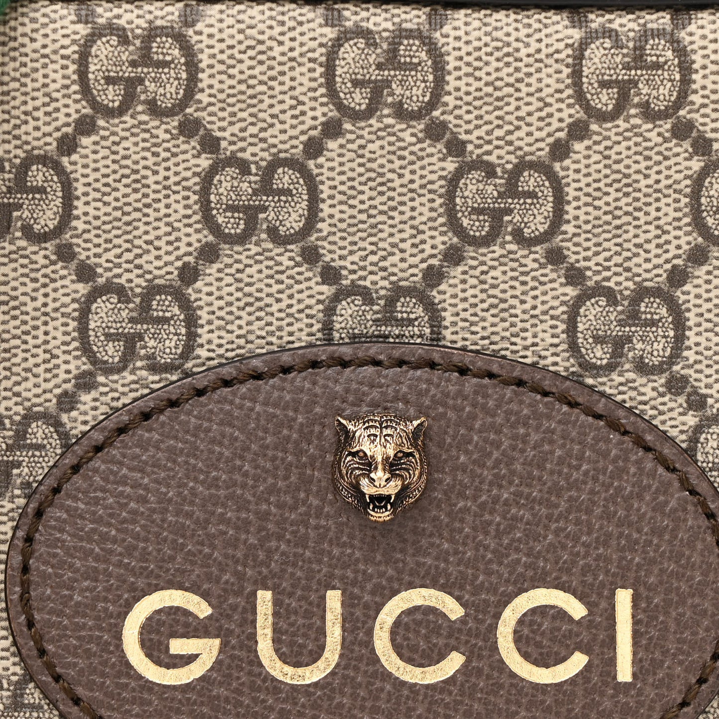 GG Supreme Monogram Web Neo Vintage Shoulder Bag Beige New Acero Crop