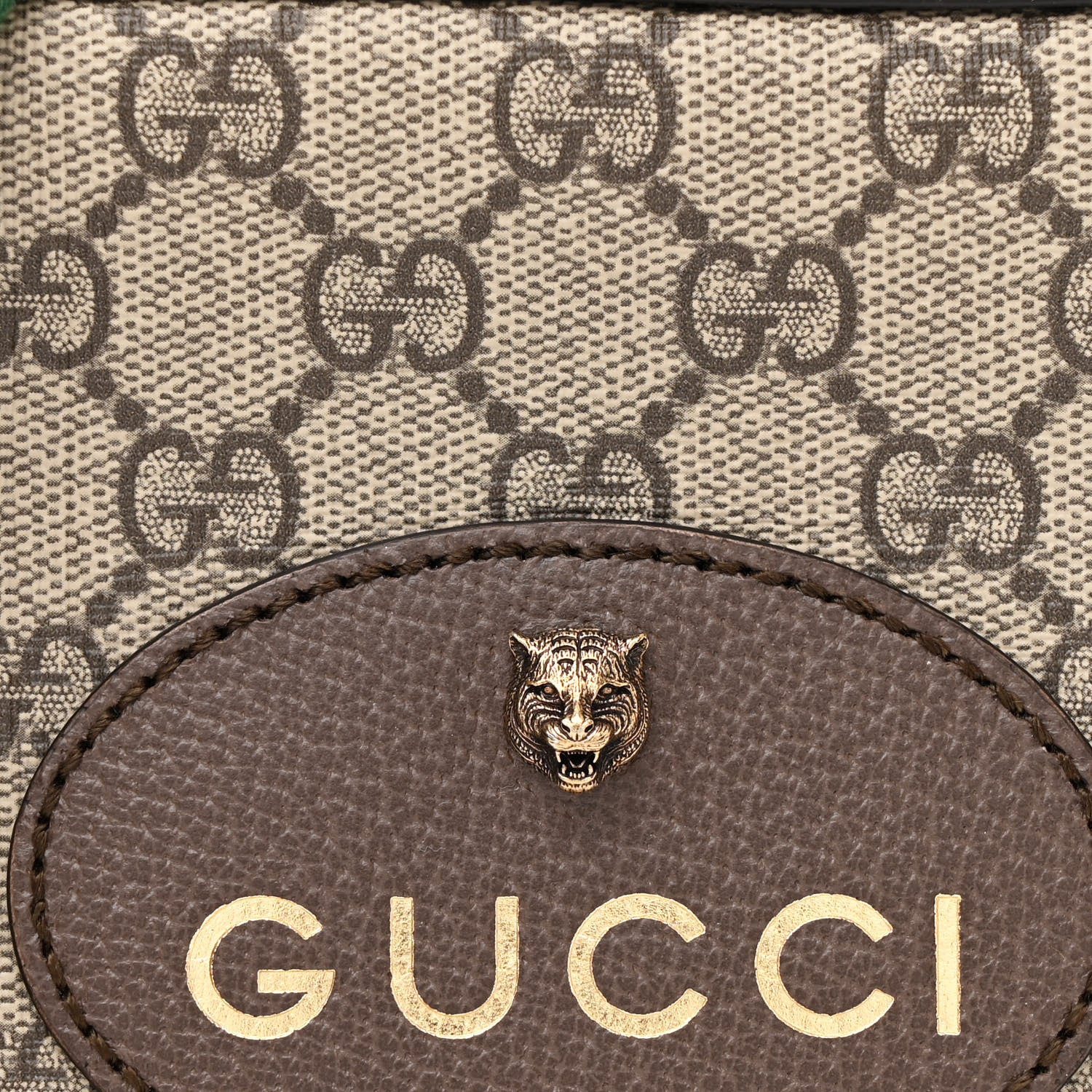 Gucci GG Supreme Monogram Web Neo Vintage Shoulder Bag Beige New Acero Crop 8 of 11