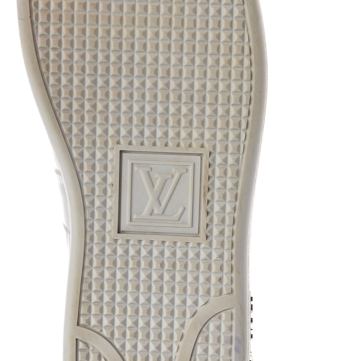 Calfskin Crocodile Embossed Frontrow Sneakers 36.5 White